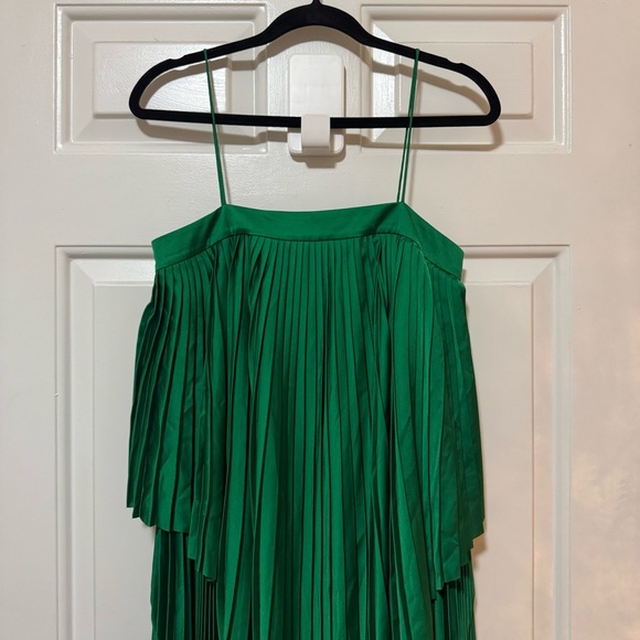 Acler Cedar Pleated Dress Emerald Green Size US 2 AU 6 $465 - Picture 4 of 11